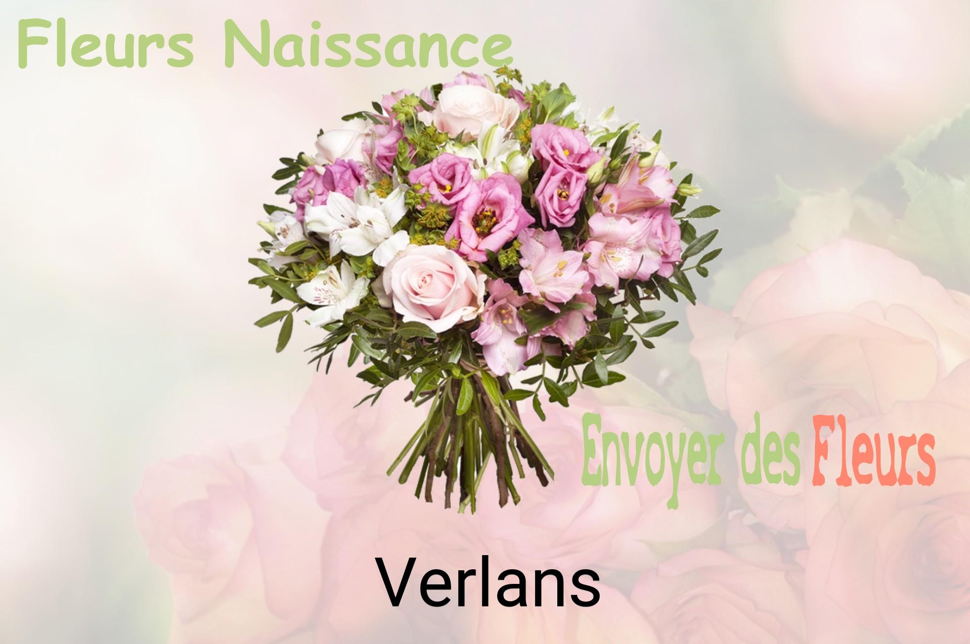 Bouquet de fleurs de naissance livré à Verlans